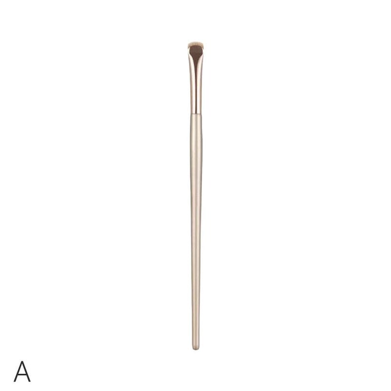 Crescent-shaped eyeliner brush, under-eye highlighter brush, lower eyelid detail eyeshadow brush, ultra-fine blade eyelid makeup brush.